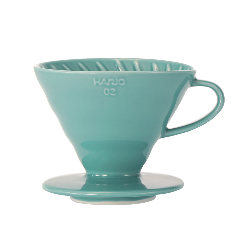 V60 Cerâmica Gotejador Colorido, Tamanho 02, Turquesa
