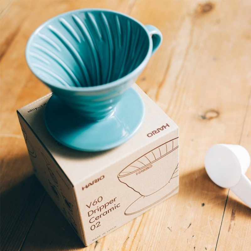 V60 Cerâmica Gotejador Colorido, Tamanho 02, Turquesa