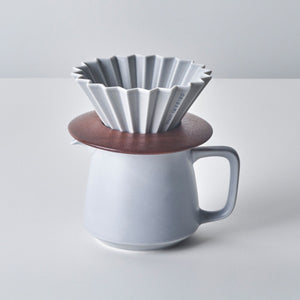 Suporte de Madeira para Origami Dripper Castanho Escuro
